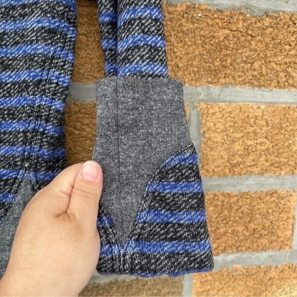 T By Alexander Wang Set Blue Striped Long Sleeve Sweatshirt and shorts XS - Picture 8 of 13